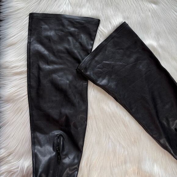 Azalea Wang Black Late Nights Over the Knee Boots - Picture 9 of 10